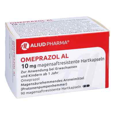 Omeprazol Al 10 mg magensaftresistente Hartkapseln 90 stk von ALIUD Pharma GmbH PZN 12644607