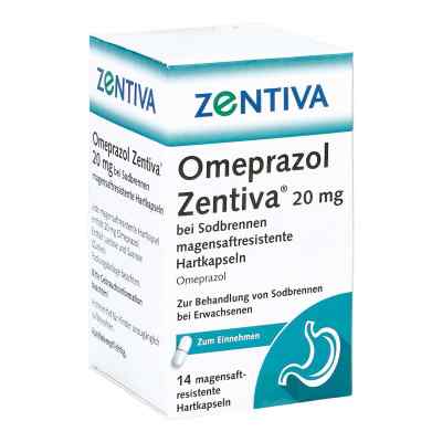 Omeprazol Zentiva 20mg bei Sodbrennen 14 stk von Zentiva Pharma GmbH PZN 10541926