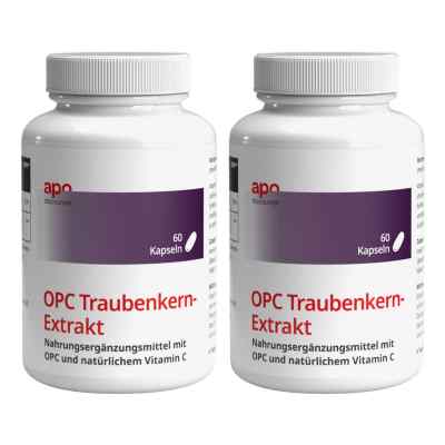 Opc Traubenkernextrakt Kapseln mit Vitamin C von apodiscounter 2x60 stk von apo.com Group GmbH PZN 08102159