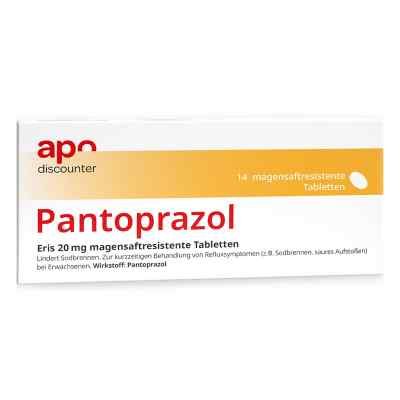 Pantoprazol 20 mg bei Sodbrennen von apodiscounter 14 stk von Fairmed Healthcare GmbH PZN 16733785