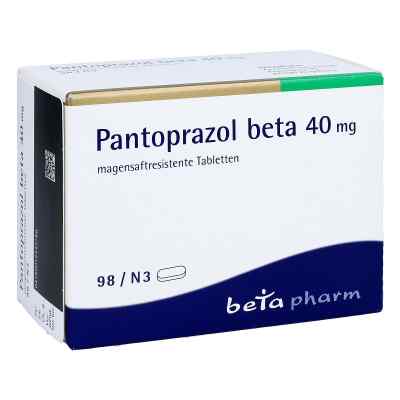 Pantoprazol beta 40 mg magensaftresistent Tabletten 98 stk von betapharm Arzneimittel GmbH PZN 01244218