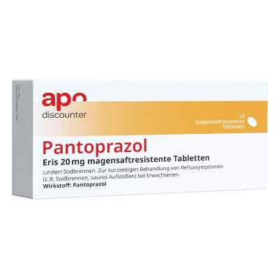 Pantoprazol Eris 20 mg bei Sodbrennen und Reflux 14 stk von Apotheke im Paunsdorf Center PZN 14214584