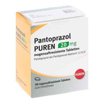 Pantoprazol Puren 20 mg magensaftresistent Tabletten 100 stk von PUREN Pharma GmbH & Co. KG PZN 11357171