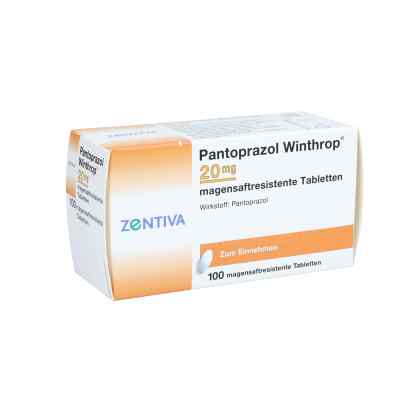 Pantoprazol Winthrop 20mg 100 stk von Zentiva Pharma GmbH PZN 09190686