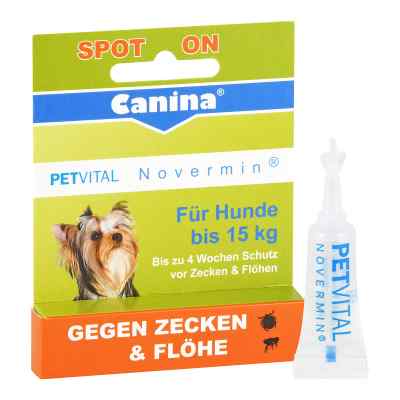 Petvital Novermin flüssig für Hunde bis 15 kg 2 ml von Canina pharma GmbH PZN 06907936