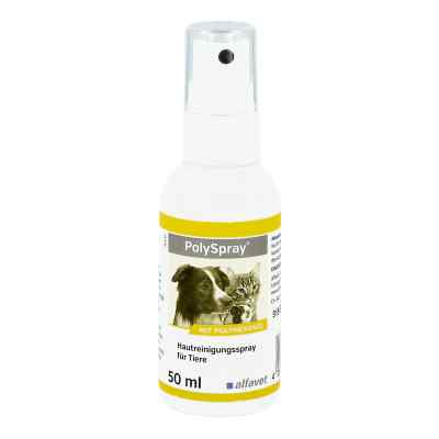 Polyspray Reinigungsspray für Tiere 50 ml von alfavet Tierarzneimittel GmbH PZN 13500997