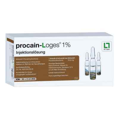 Procain Loges 1% Injektionslösung Ampullen 50X2 ml von Dr. Loges + Co. GmbH PZN 02860528