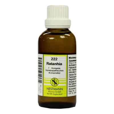 Ratanhia F Komplex Nummer 222 Dilution 50 ml von NESTMANN Pharma GmbH PZN 01013128