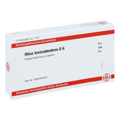 Rhus Toxicodendron D6 Ampullen 8X1 ml von DHU-Arzneimittel GmbH & Co. KG PZN 11707961