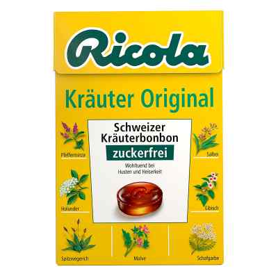 Ricola ohne Zucker Box Kräuter Bonbons 50 g von  PZN 03648776