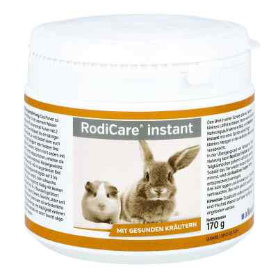 Rodicare Instant für Kaninchen/Nagetiere 170 g von alfavet Tierarzneimittel GmbH PZN 11714470