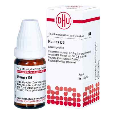 Rumex D6 Globuli 10 g von DHU-Arzneimittel GmbH & Co. KG PZN 02890311