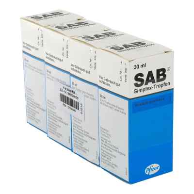 Sab simplex Suspension zum Einnehmen 4X30 ml von EMRA-MED Arzneimittel GmbH PZN 00190940