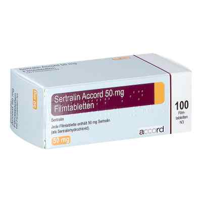 Sertralin Accord 50 mg Filmtabletten 100 stk von Accord Healthcare GmbH PZN 13979014