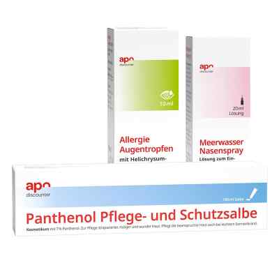 Sparset: Allergie Augentropfen + Nasenspray + Panthenolsalbe