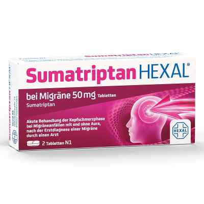 Sumatriptan HEXAL® bei Migräne 2 stk von Hexal AG PZN 14286589