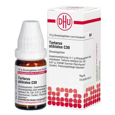 Tartarus Stibiatus C30 Globuli 10 g von DHU-Arzneimittel GmbH & Co. KG PZN 02932759