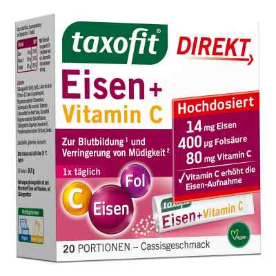 taxofit® Eisen + Vitamin C Direkt-Granulat 20 stk von MCM KLOSTERFRAU Vertr. GmbH PZN 19080556