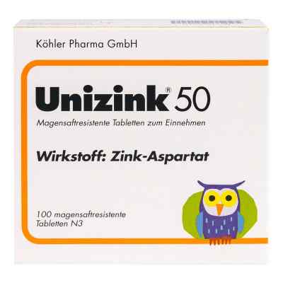 Unizink 50 100 stk von Köhler Pharma GmbH PZN 03441638
