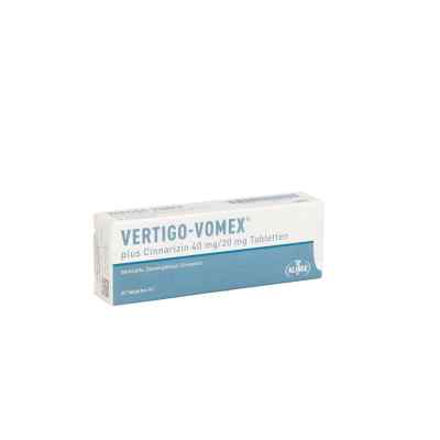 Vertigo Vomex plus Cinnarizin 40 mg/20 mg Tabletten 30 stk von Klinge Pharma GmbH PZN 11888460