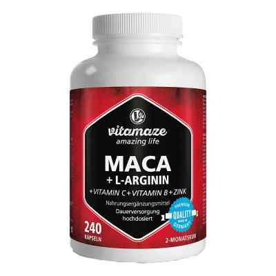 Vitamaze MACA 4:1 HOCHDOSIERT+L-Arginin 240 stk von Vitamaze GmbH PZN 12580540
