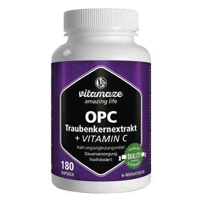 Vitamaze OPC TRAUBENKERNEXTRAKT hochdosiert+Vitamin C 180 stk von Vitamaze GmbH PZN 12580586