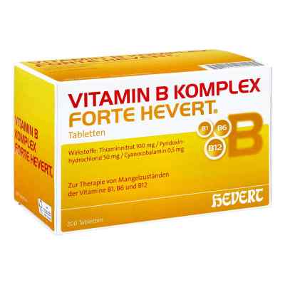 Vitamin B Komplex forte Hevert Tabletten 200 stk von Hevert Arzneimittel GmbH & Co. K PZN 05003960