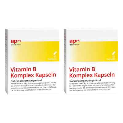 Vitamin B Komplex Kapseln von apodiscounter 2x 60 stk von apo.com Group GmbH PZN 08101835