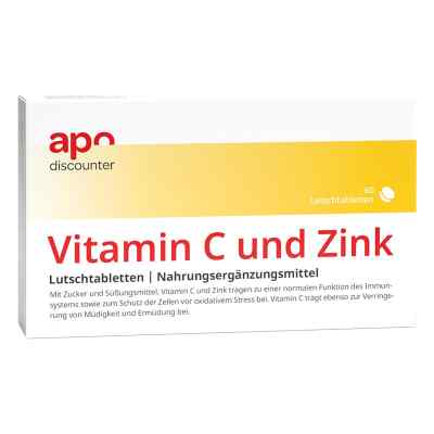 Vitamin C und Zink Lutschtabletten von apodiscounter 60 stk von apo.com Group GmbH PZN 16511062