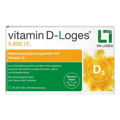 vitamin D-Loges 5.600 internationale Einheiten Gel-Tabs