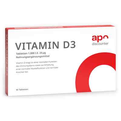 Vitamin D3 Tabletten 1000 I.E. 25 mcg von apodiscounter