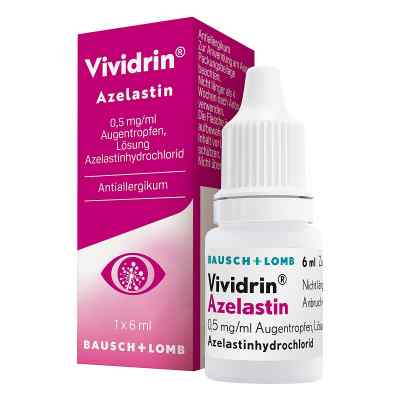 Vividrin Azelastin Augentropfen bei Heuschnupfen und Allergien 6 ml von Dr. Gerhard Mann PZN 12910546