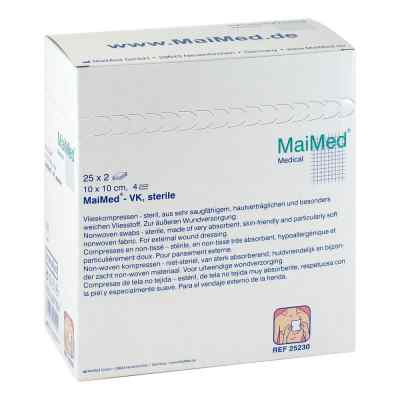 Vlieskompressen 10x10 cm steril 25X2 stk von MaiMed GmbH PZN 02067304