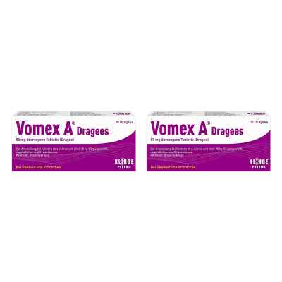 Vomex A Dragees 2x10 stk von Klinge Pharma GmbH PZN 08102258