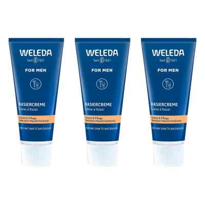 Weleda For Men Rasiercreme 3x75 ml von WELEDA AG PZN 08104171