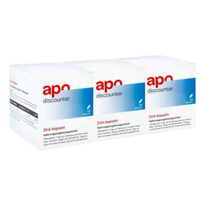 Zink Kapseln 15 mg von apo-discounter 3x180 stk von Apologistics GmbH PZN 08101945